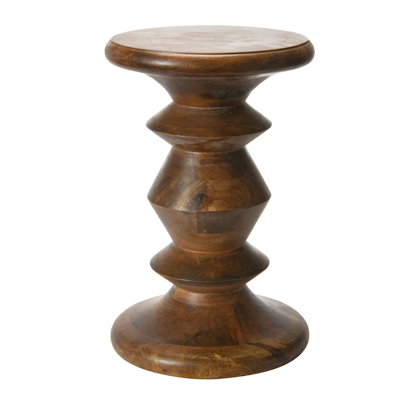 Berns Mid Century Modern Solid Wood End Table or Stool