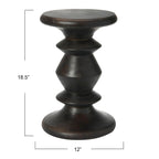 Berns Mid Century Modern Solid Wood End Table or Stool