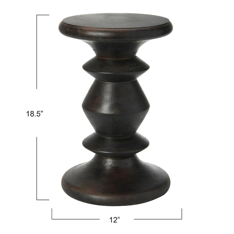 Berns Mid Century Modern Solid Wood End Table or Stool