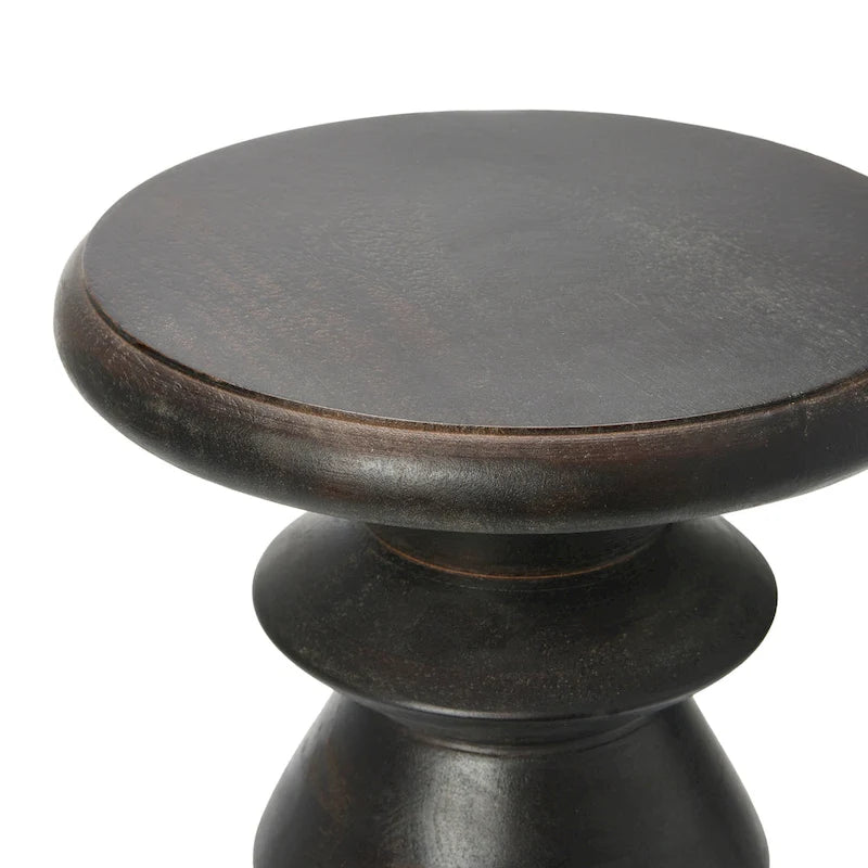 Berns Mid Century Modern Solid Wood End Table or Stool