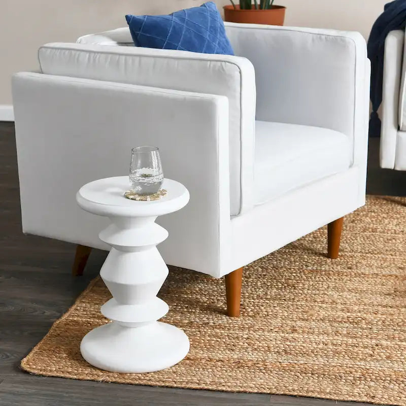 Berns Mid Century Modern Solid Wood End Table or Stool