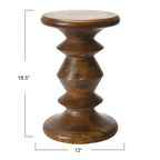 Berns Mid Century Modern Solid Wood End Table or Stool