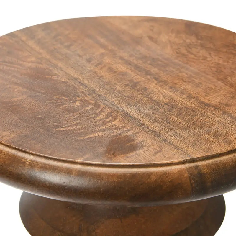 Berns Mid Century Modern Solid Wood End Table or Stool