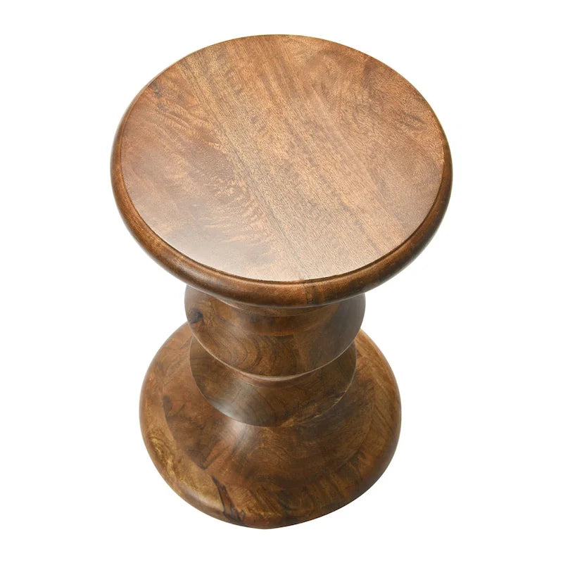 Berns Mid Century Modern Solid Wood End Table or Stool