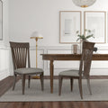 Roundhill Furniture Grant Nailhead Trim Dining Chairs, Set of 2, Beige