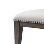 Roundhill Furniture Grant Nailhead Trim Dining Chairs, Set of 2, Beige