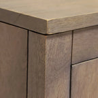 32W 2-door Ash Grey Mango Wood Accent Cabinet