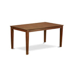 East West Furniture Dining Table Set- a Rectangle Kitchen Table and Dinette Chairs - Mahogany(Pieces Options)