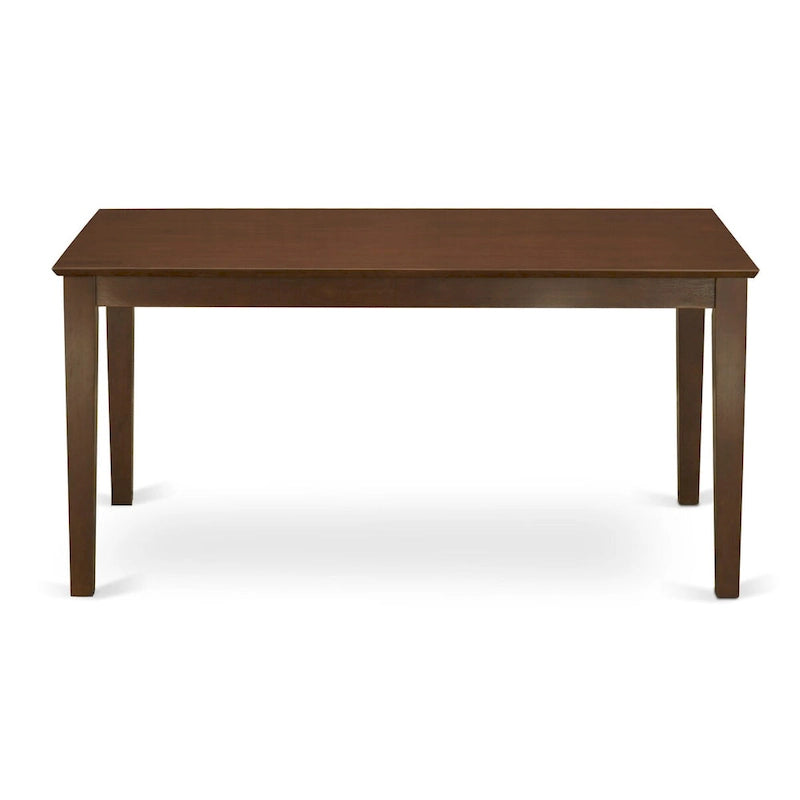 East West Furniture Dining Table Set- a Rectangle Kitchen Table and Dinette Chairs - Mahogany(Pieces Options)
