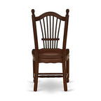 East West Furniture Dining Table Set- a Rectangle Kitchen Table and Dinette Chairs - Mahogany(Pieces Options)
