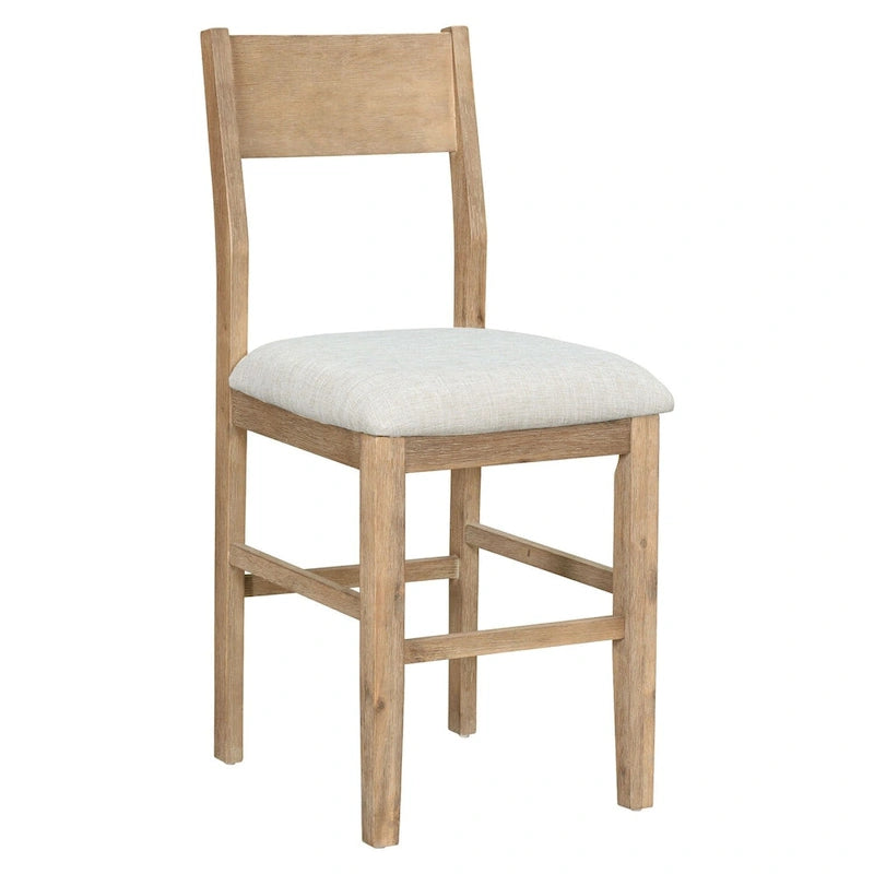 Merax Farmhouse Counter Height 5-Piece Dining Table Set