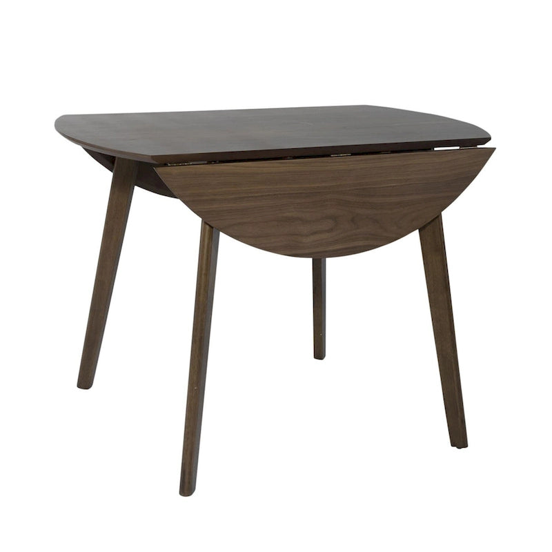 Space Savers Satin Walnut 5 Piece Drop Leaf Set