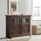Roomfitters 2 Doors Cabinet Large Buffet Sideboard Cabinet, Bar Wine Cabinet, Coffee Bar Wine Bar Storage Cabinet