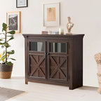 Roomfitters 2 Doors Cabinet Large Buffet Sideboard Cabinet, Bar Wine Cabinet, Coffee Bar Wine Bar Storage Cabinet