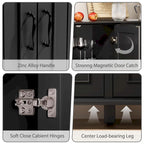 Sideboard Kitchen Buffet Coffee Bar Cabinet Accent Storage Cabinet Server Table