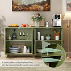 Sideboard Kitchen Buffet Coffee Bar Cabinet Accent Storage Cabinet Server Table