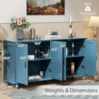 Sideboard Kitchen Buffet Coffee Bar Cabinet Accent Storage Cabinet Server Table