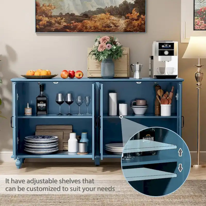 Sideboard Kitchen Buffet Coffee Bar Cabinet Accent Storage Cabinet Server Table