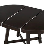 Farmhouse Round Extendable Dining Table with 16 Leaf Wood Kitchen Table
