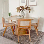 52 Solid Oak Round Pedestal Dining Table