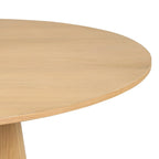 52 Solid Oak Round Pedestal Dining Table