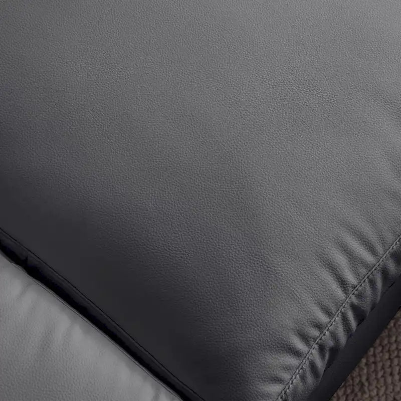 Modern Faux Leather L-Shaped Sofa with Reversible Chaise Lounge