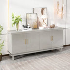 Modern 4-Door Storage Cabinet Sideboard Buffets for Living Room Bedroom and Kitchen
