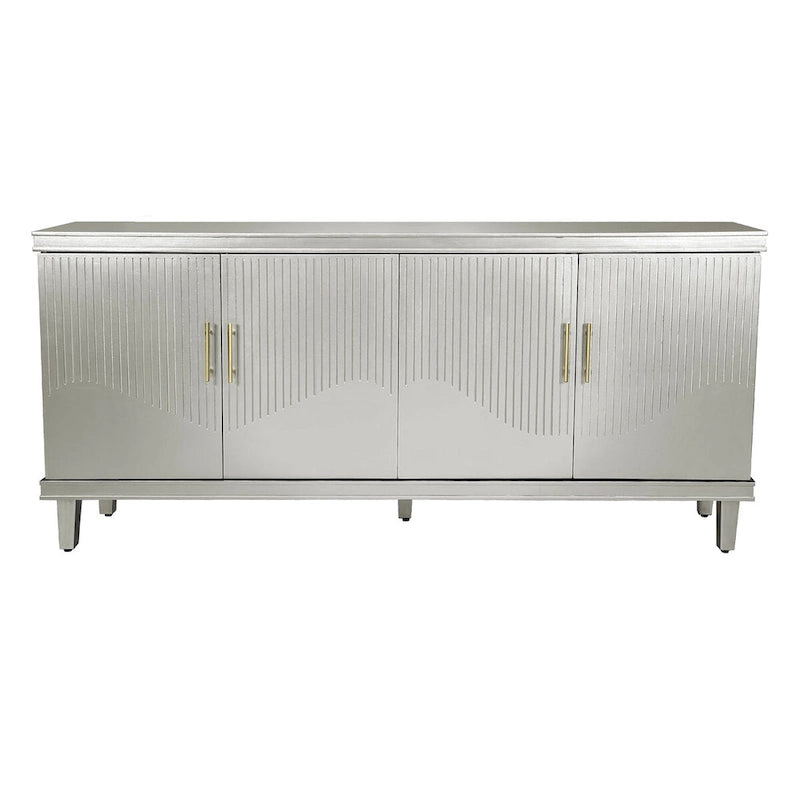 Modern 4-Door Storage Cabinet Sideboard Buffets for Living Room Bedroom and Kitchen