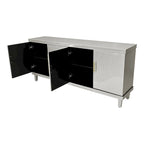 Modern 4-Door Storage Cabinet Sideboard Buffets for Living Room Bedroom and Kitchen