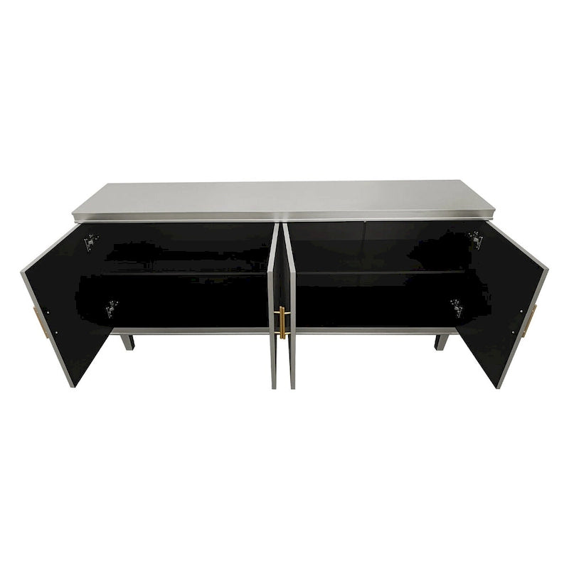 Modern 4-Door Storage Cabinet Sideboard Buffets for Living Room Bedroom and Kitchen