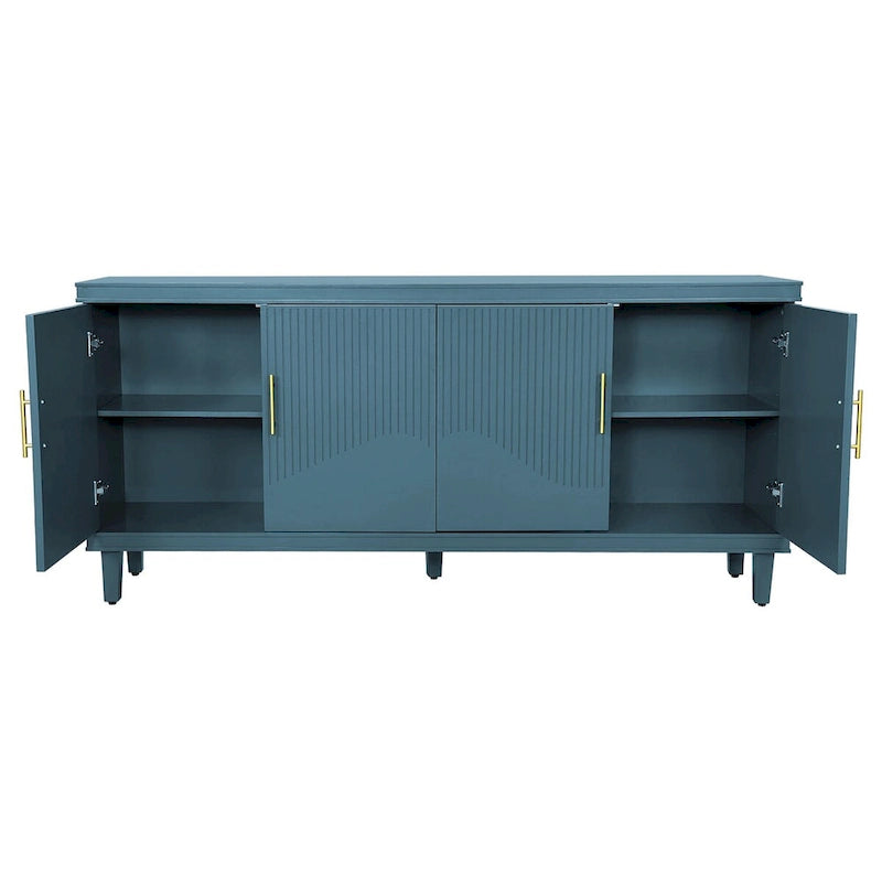 Modern 4-Door Storage Cabinet Sideboard Buffets for Living Room Bedroom and Kitchen