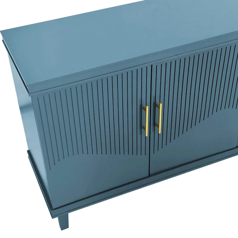 Modern 4-Door Storage Cabinet Sideboard Buffets for Living Room Bedroom and Kitchen