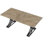 63 Modern Dining Table with Trestles Legs for Kitchen Dining Room