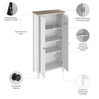 Mayfield Tall Storage Cabinet with Doors by Bush Furniture