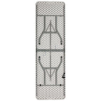 30W x 96L Bi-Fold Granite White Plastic Event Table with Carrying Handle