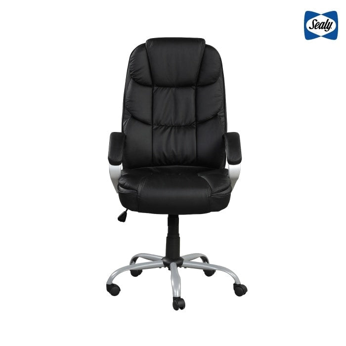Sealy Kronos Mid-Back Ergonomic Swivel Office Chair with Padded Armrests