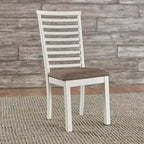 Brook Bay White Trestle Table Set with Chairs - 5, 6, or 7 Pieces