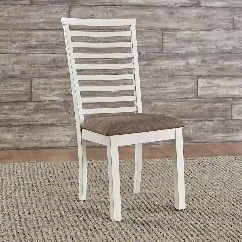Brook Bay White Trestle Table Set with Chairs - 5, 6, or 7 Pieces