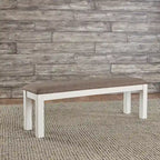 Brook Bay White Trestle Table Set with Chairs - 5, 6, or 7 Pieces