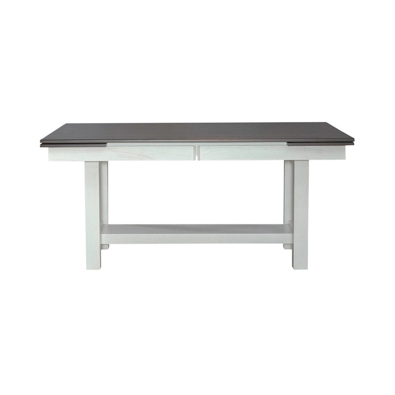 Brook Bay White Trestle Table Set with Chairs - 5, 6, or 7 Pieces