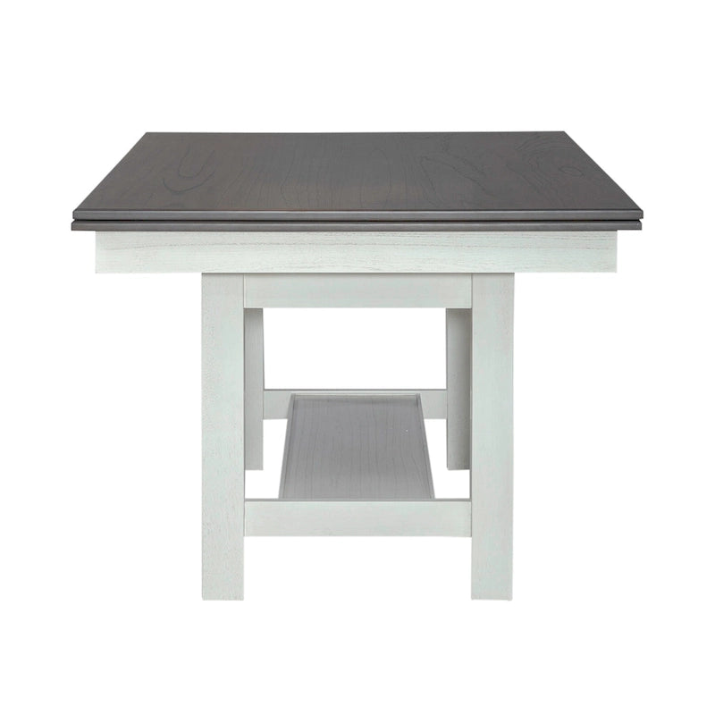 Brook Bay White Trestle Table Set with Chairs - 5, 6, or 7 Pieces