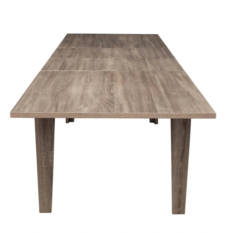 Rectangular Extendable Dining Table Functional Kitchen Table for 4-12 People