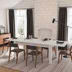 Rectangular Extendable Dining Table Functional Kitchen Table for 4-12 People