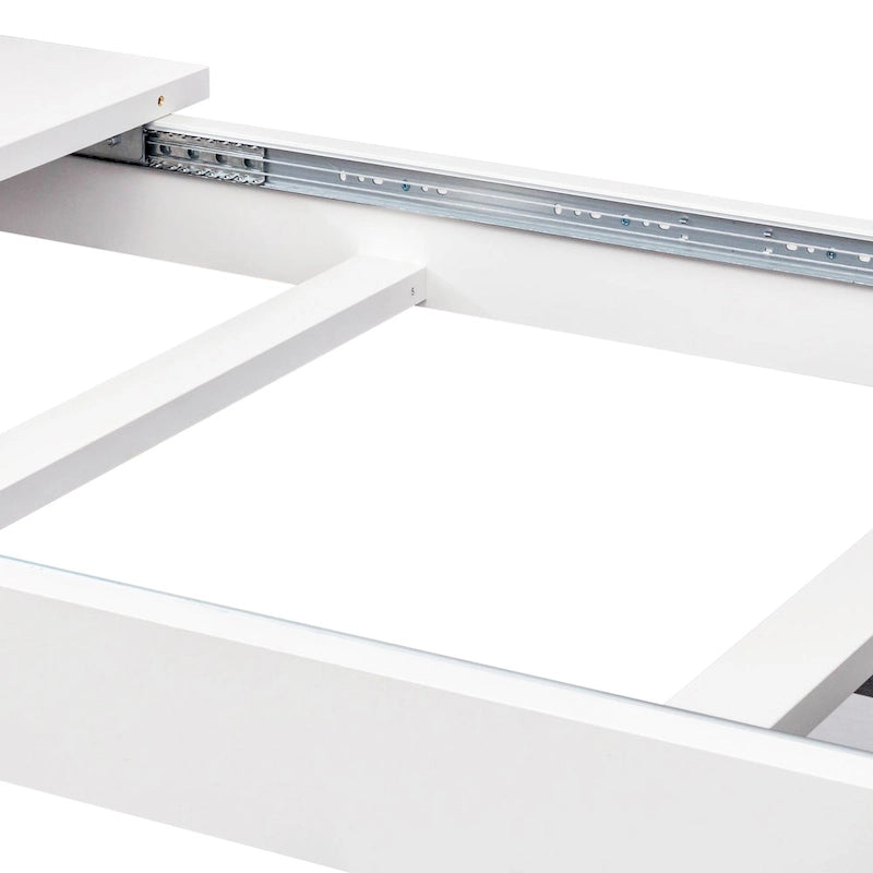 Rectangular Extendable Dining Table Functional Kitchen Table for 4-12 People