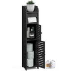 Nestl Bathroom Storage Organizer - Floor Standing Tall Cabinet for Toilet Paper, Towel & Other Bathroom Storage Accessories