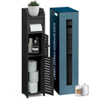 Nestl Bathroom Storage Organizer - Floor Standing Tall Cabinet for Toilet Paper, Towel & Other Bathroom Storage Accessories
