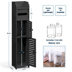 Nestl Bathroom Storage Organizer - Floor Standing Tall Cabinet for Toilet Paper, Towel & Other Bathroom Storage Accessories
