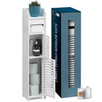 Nestl Bathroom Storage Organizer - Floor Standing Tall Cabinet for Toilet Paper, Towel & Other Bathroom Storage Accessories