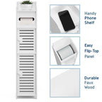 Nestl Bathroom Storage Organizer - Floor Standing Tall Cabinet for Toilet Paper, Towel & Other Bathroom Storage Accessories