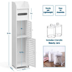 Nestl Bathroom Storage Organizer - Floor Standing Tall Cabinet for Toilet Paper, Towel & Other Bathroom Storage Accessories